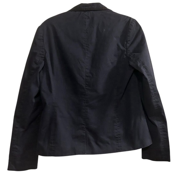 American Eagle Women's Navy Blue Blazer Jacket Size M Button-Front - Picture 7 of 10